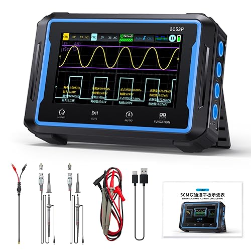 OSCILOSCOPIO | MULTIMETRO | GENERADOR DE SEÑAL FNIRSI 2C53P
